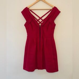 Nanette Lepore Backless Red Dress